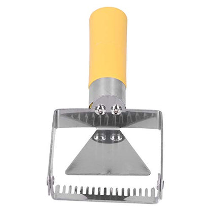 Srliya Stainless Steel Uncapping Fork, Beekeeping Honey Fork Scraper Tool with Plastic Handle, for Apiculture Supplies