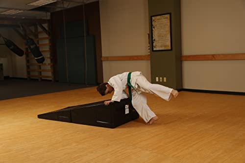 Tumbl Trak Folding Incline Mat - color: Black, size: 24 in x 48 in x 14 in
