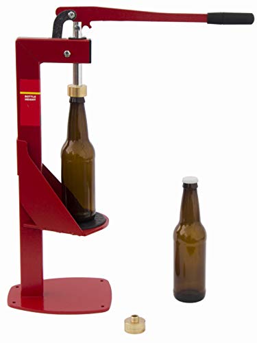 North Mountain Supply - BC-AM Heavy Duty All-Metal Easy Action Bench Bottle Capper Red - color: Small