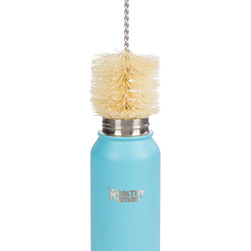 Healthy Human Water Bottle Cleaner 3-Piece Bamboo Long Brush Stainless Steel Cleaning Set
