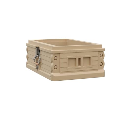 Apimaye Insulated 7 Frame NUC Assembled Medium Super Langstroth Sized Box for Bee Hives with Built in Latches and Handles