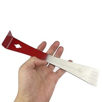 4 Pack Steel Bee Hive Tool Frame Lifter and Scraper for Beekeepers, J Hook and L Hook
