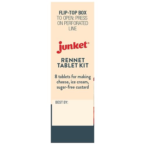 Junket Rennet Tablets 0.23oz Box (8 Tablets) - size: 8 Count (Pack of 1)