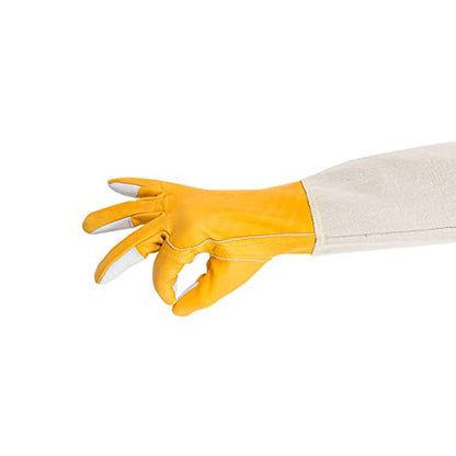 Bees & Co V57 Goatskin Beekeeper Gloves with Extended Sleeves - size: 3X-Large