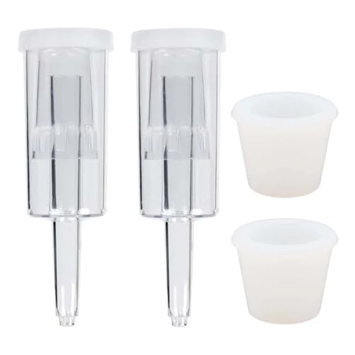 3-Piece Plastic Airlock and Silicone Carboy Bung Set for Home Brewing Wine, Beer, and Kombucha (2-Pack)