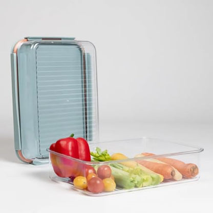 LocknLock Tritan Plastic Bisfree Modular Plus Food Storage Container Set, Lunch, Meal Prep, Stackable, BPA-Free, Leakproof, Freezer-Safe, 14 Pieces, 7 Boxes and 7 Lids, Mint, 1.5L - color: Mint, size: 14 set (7 containers & 7 Lids), 1500 ml