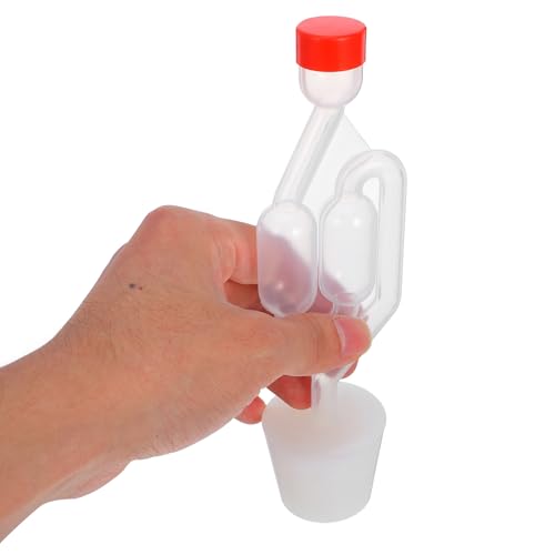 TIDTALEO 3pcs S-shaped Airlocks for Fermentation, Brewing Air Locks for Wine, Beer, and Pickling, with 9# Perforated Valves for Home Brewing Accessories