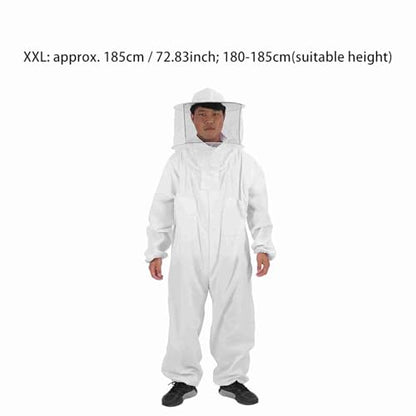 Bee Suit, Beekeeping Suit Protective Equipment Full Body for Backyard and Bee Keeper Multi Size Outfit (XXL) - size: XXL