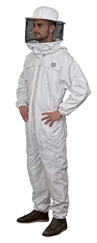 Humble Bee 410 Polycotton Beekeeping Suit with Round Veil - size: Medium