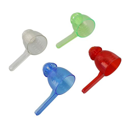 Measuring Spoon 4pcs Spill Proof Leakproof Funnel Spoon, Convenient Portable Convenient Portable Measuring Spoon Leaky Single Measuring Spoon for Kitchen Milk Coffee Protein Powder