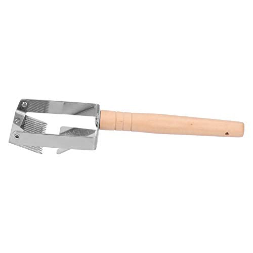 Beekeeping Uncapping Fork Efficient Honey Scraper for Easy Beehive Maintenance for Beekeepers Wood Handle Stainless Steel 9.4x3.0in