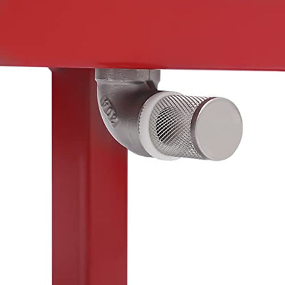 Honey Press Machine Stainless Steel Fruit Honey Press Heavy Duty Beekeeping Machine Large Capacity Manual Juice Extractor for Apples Grapes Cider (Red, Low Base) - color: Red, Low Base