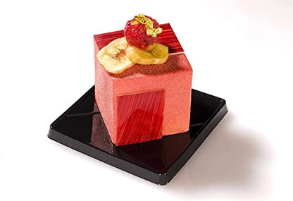OCPO KITCHEN Cube Silicone Mold for Baking Mousse Cake, French Dessert, Pastry, Chocolate, Brownie, Ice Cream, Pudding, Ice Mold, 3D Cube Shape (8-Cavity) - style: Cube (8-Cavity)