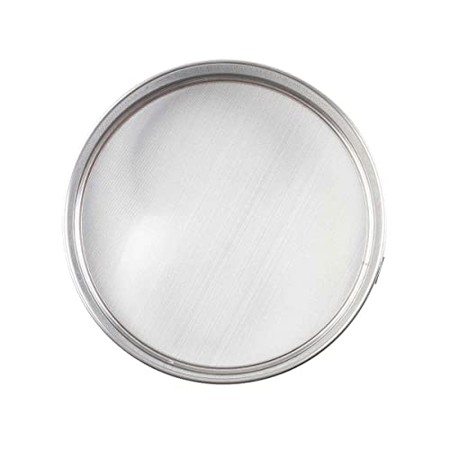 Tablecraft Fine Mesh Sieve Strainer, 8-Inch Round Durable Stainless Steel Sifting, Straining, and Dusting, Comfort Grip, Baking, Food Prep Tool for Foodservice, Restaurant and Home Use, 2" Deep - size: 8 Inch