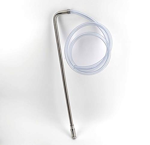 KegLand Auto Siphon Easy Jiggler Stainless Steel Racking Cane Siphon Kit with 38 inch Tubing - KL14021