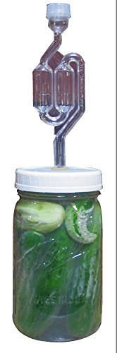 The Picklemeister Glass Fermentation Jar (Picklemeister wide mouth quart) - size: Picklemeister wide mouth quart