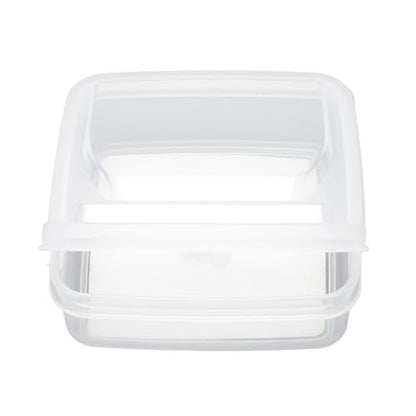 AYNEFY Kitchen Kitchen Storage, Airtight Transparent Pp Box Heat And Cold Cheese Box Multipurpose Using Foods Storage Box For Fruits Minced Garlic Chili 3 Pcs Flip Lid Cheese