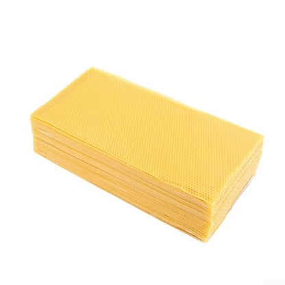 Natural Beeswax Sheets Candle Making, 100% Pure Wax Foundation Bee Hive Frames, 415x195mm, 30 Pack DIY Supplies