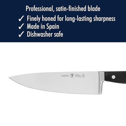 Henckels Classic 8-Inch Chef Knife, Razor-Sharp, German Engineered | Fully Forged Construction Provides Balance with Traditional Triple-Rivet Handles Enables Comfortable Easy Cutting. - style: 8-inch Chef's Knife