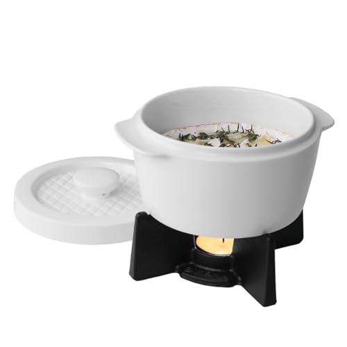BOSKA Cheese Baker - Brie Baker with Lid - Queso Warmer for Brie Cheese Bites - Tea Light Candle Keep Anything You Make Warm - Handy Size & Microwave-safe - size: 500 ml