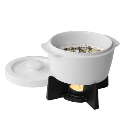 BOSKA Cheese Baker - Brie Baker with Lid - Queso Warmer for Brie Cheese Bites - Tea Light Candle Keep Anything You Make Warm - Handy Size & Microwave-safe - size: 500 ml