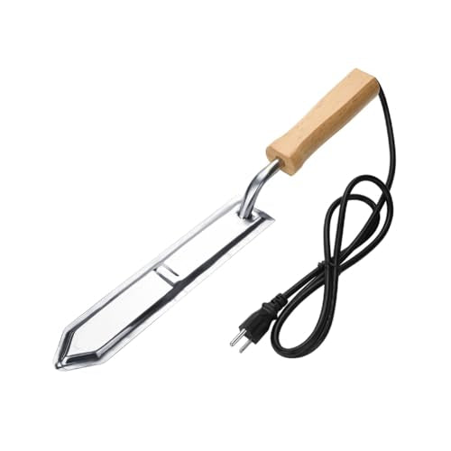 Joyzan Electric Beekeeping Knife, Stainless Steel Serrated Uncapping Cutter | Beekeeper Equipment Bee Keeper Hive Tool Honey Wax Heating Scraper Harvesting Extracting Extractor Apicultura Supplies
