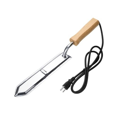 Joyzan Electric Beekeeping Knife, Stainless Steel Serrated Uncapping Cutter | Beekeeper Equipment Bee Keeper Hive Tool Honey Wax Heating Scraper Harvesting Extracting Extractor Apicultura Supplies