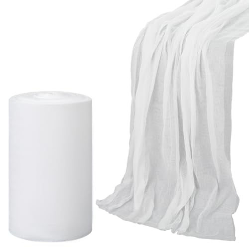 1 Roll Grade 60 Cheese Cloth for Straining, 36'' x 70 Yard 100% Natural Cotton Cheese Cloth Unbleached Cheesecloth Reusable Table Runner for Cooking, Straining, Wedding Decor, White