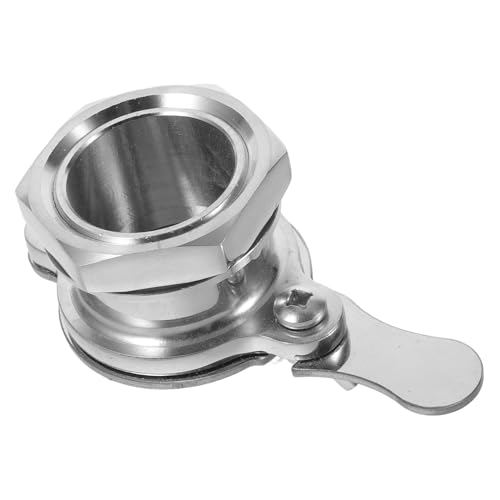 Toyvian Stainless Steel Honey Extractor Spout Bee Hive Gate Valve for Beekeeping Supplies Honey Bucket Accessory Sturdy Silver Tap for Harvesting