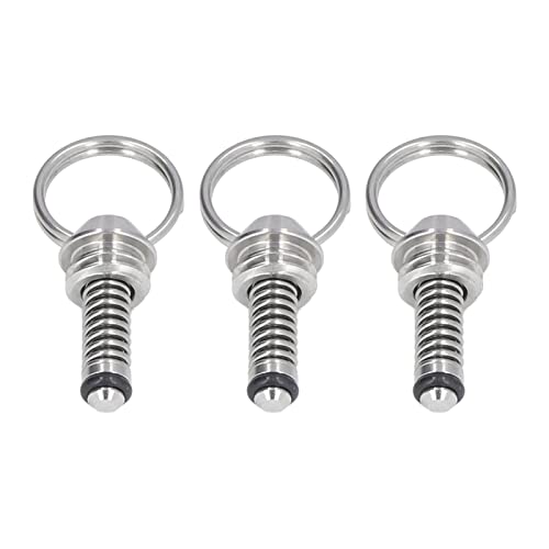 Beer Keg Relief Valve, 304 Stainless Steel Pressure Release Valve Replacement for Lock Keg Lid, 3PCS Set with Pull, Rustproof & for Home