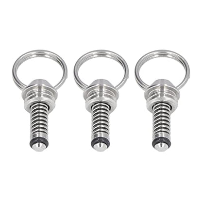 Beer Keg Relief Valve, 304 Stainless Steel Pressure Release Valve Replacement for Lock Keg Lid, 3PCS Set with Pull, Rustproof & for Home