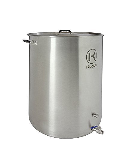 Kegco 3PXBK50-P2 50 Gallon Brew Kettle with Plug & 2-Piece Ball Valve