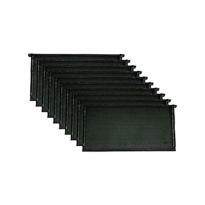 Mann Lake Premium Beekeeping Frames, All-in-One Frame & Foundation, Natural Beeswax Coating, Universal Fit, BPA & BPS Free, 9 1/8 Inches, Black, 10-Pack - color: Black