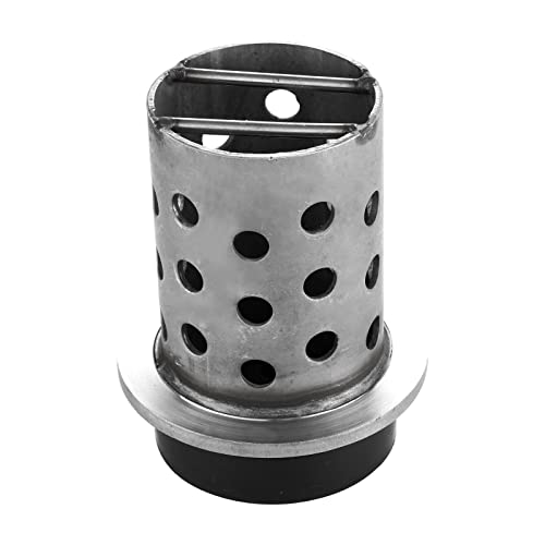 DZQ Perforated Casting Flask Vacuum Casting, 304 Stainless Steel Flanged with Rubber Sprue Base, Various Sizes for Metal Casting (3" x 5") - size: 3" x 5", style: Height: 5in