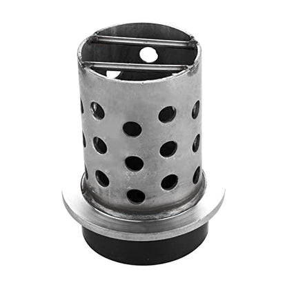 DZQ Perforated Casting Flask Vacuum Casting, 304 Stainless Steel Flanged with Rubber Sprue Base, Various Sizes for Metal Casting (3" x 5") - size: 3" x 5", style: Height: 5in