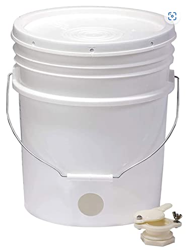 TWO 5 gallon, Food Grade HDPE, Honey Bucket with Gate, complete with easy to follow assembly instructions