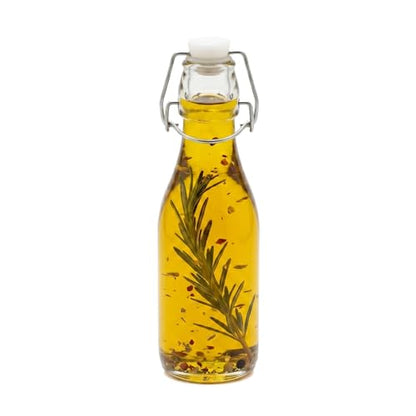 Restaurantware-9 Ounce Swing Top Glass Bottles, 10 Airtight Seal Glass Bottles With Swing Top Lids - Small, Resealable, Clear Bottle, For Sodas, Kombuchas, Juices - size: 9 oz