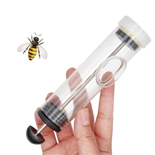 Bee Queen Marking Cage Bottle Box 2pcs Portable Queen Bee Marker Bottle Catcher Apiculture Labeled Tools Beekeeping Equipment Bee Queen Practical Box Clear