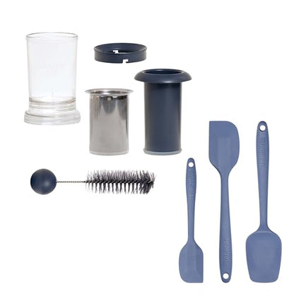 Magical Butter Filter Press + Spatulas Bundle – BPA-Free Straining System with 3-Pack Silicone Spatulas – Mess-Free Infused Oil & Butter Kit - size: Filter Press + Spatulas