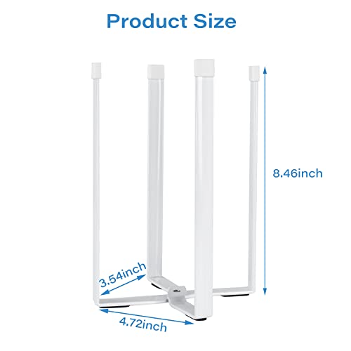 Kitchen Countertop Drying Rack for Bottles, Cups and Plastic Bags - Multifunctional Holder with Shelf and Trash Bag, White - color: White