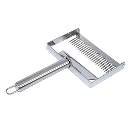 1pc 9'' Durable Steel Honey Scraper Fork Portable Uncapping Fork Bee Shovel