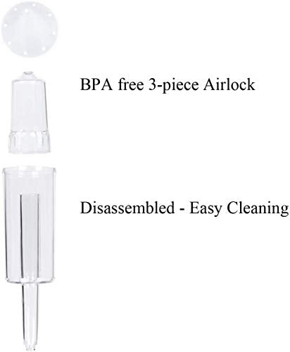 Jillmo 3-Piece airlock, Pack of 2