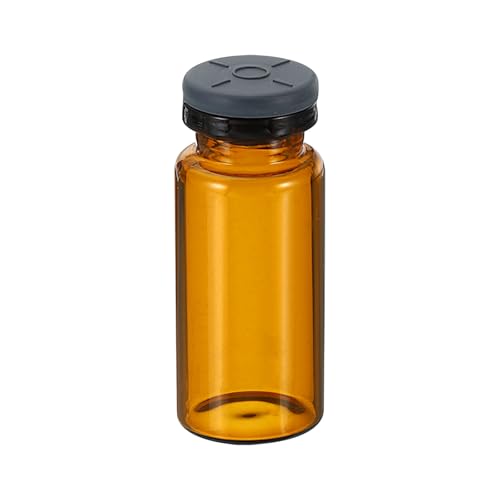 PATIKIL 13mm Vial Rubber Stoppers, 100 Pack Mushroom Injection Ports Stopper for Opening Glass Vials and Liquid Culture Jars Bottles Tanks, Gray - size: 13mm