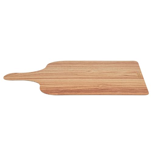 Restaurantware Cater Tek 15.8 x 9.8 Inch Charcuterie Boards 10 Faux Wood Cheese Boards - WIth Handle Stackable Paper Cardboard Charcuterie Boards Disposable For Serving At Catered Events - color: Natural, size: 15 3/4"
