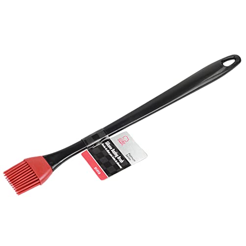 Chef Craft Select Silicone Basting Brush, 14 inch, Black/Red - color: Red/Black, size: 13.5 inches in length