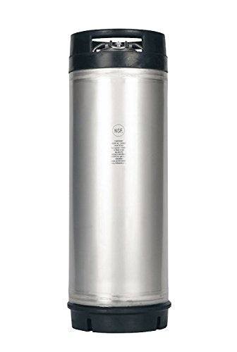 HomeBrewStuff (1 Pack) 5 Gallon Amcyl Ball Lock Cornelius Style Keg with Rubber Bottom and Top - New
