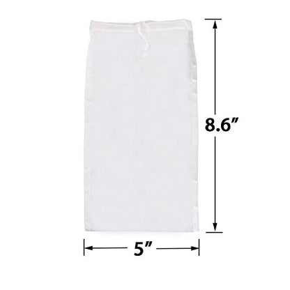 1 Pack Cold Brew Coffee Bag,120 Micro Food Grade Nylon Ultra Fine Mesh, 8.6x5 inch Reusable Cold Brew Coffee Filter with Seamless Bottom, Coffee Maker