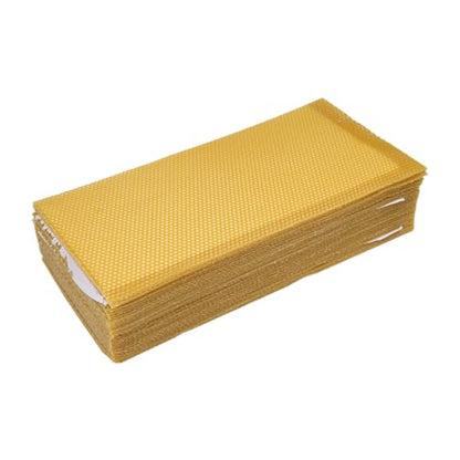 10Pcs Natural Beeswax Sheets Beekeeping Supplies Honeycomb Wax Foundation for Beehive Frames Apiary Equipment 16.33X7.67In