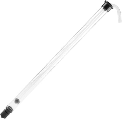 Auto Siphon Racking Cane, 14 Inch Fast Flow Wine Beer Siphon Kit Homebrew | Filter Head Helps Keep Lees Out | Clear Tube Shows Flow And Sediment | 14 Inch Reach Fits Carboys Fermenters And Aquariums
