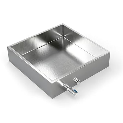 Marada Maple Syrup Evaporator Pan with Dual Interface Steam Table Pan,304 Stainless Jam Food Chafing for Home, Outdoor, Cooking (24"L x 24"W x 6"H) - size: 24x24x6 Inch (Pack of 1)